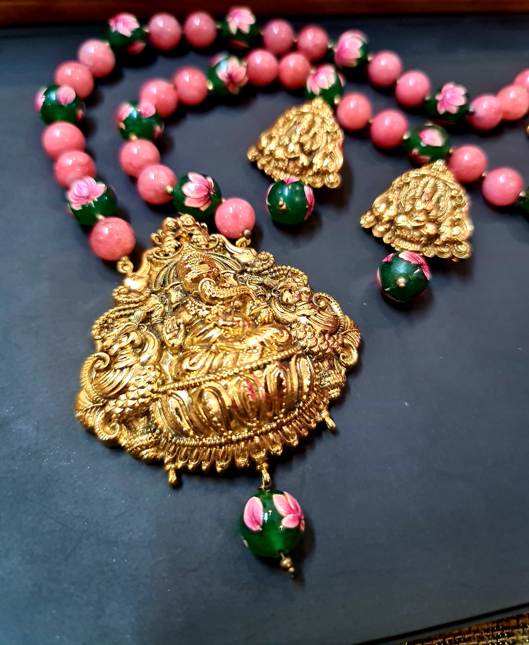 Antique Ganpati Necklace Set