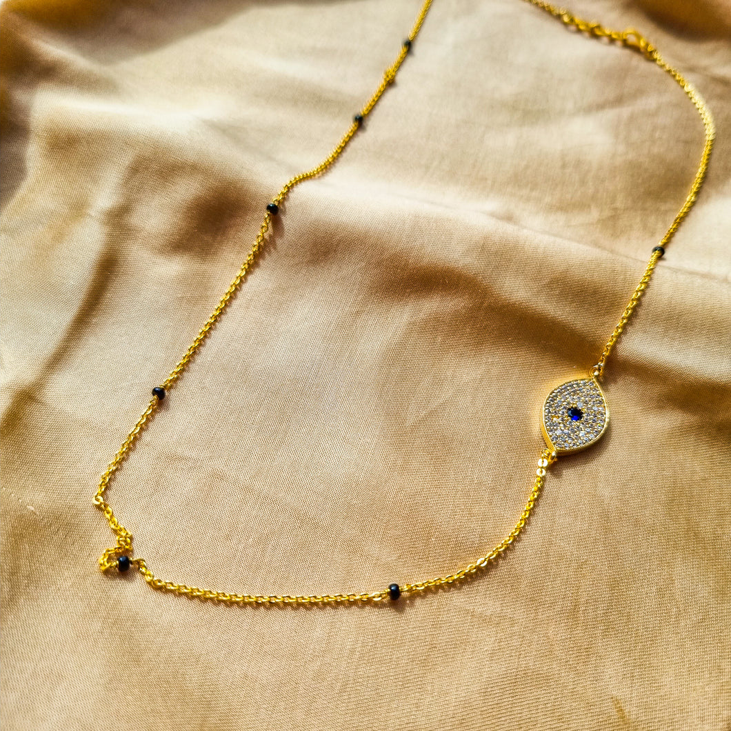 Gold Plated Evil Eye Chain