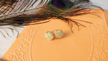 Load image into Gallery viewer, Gold Plated Druzy Studs - Lemon
